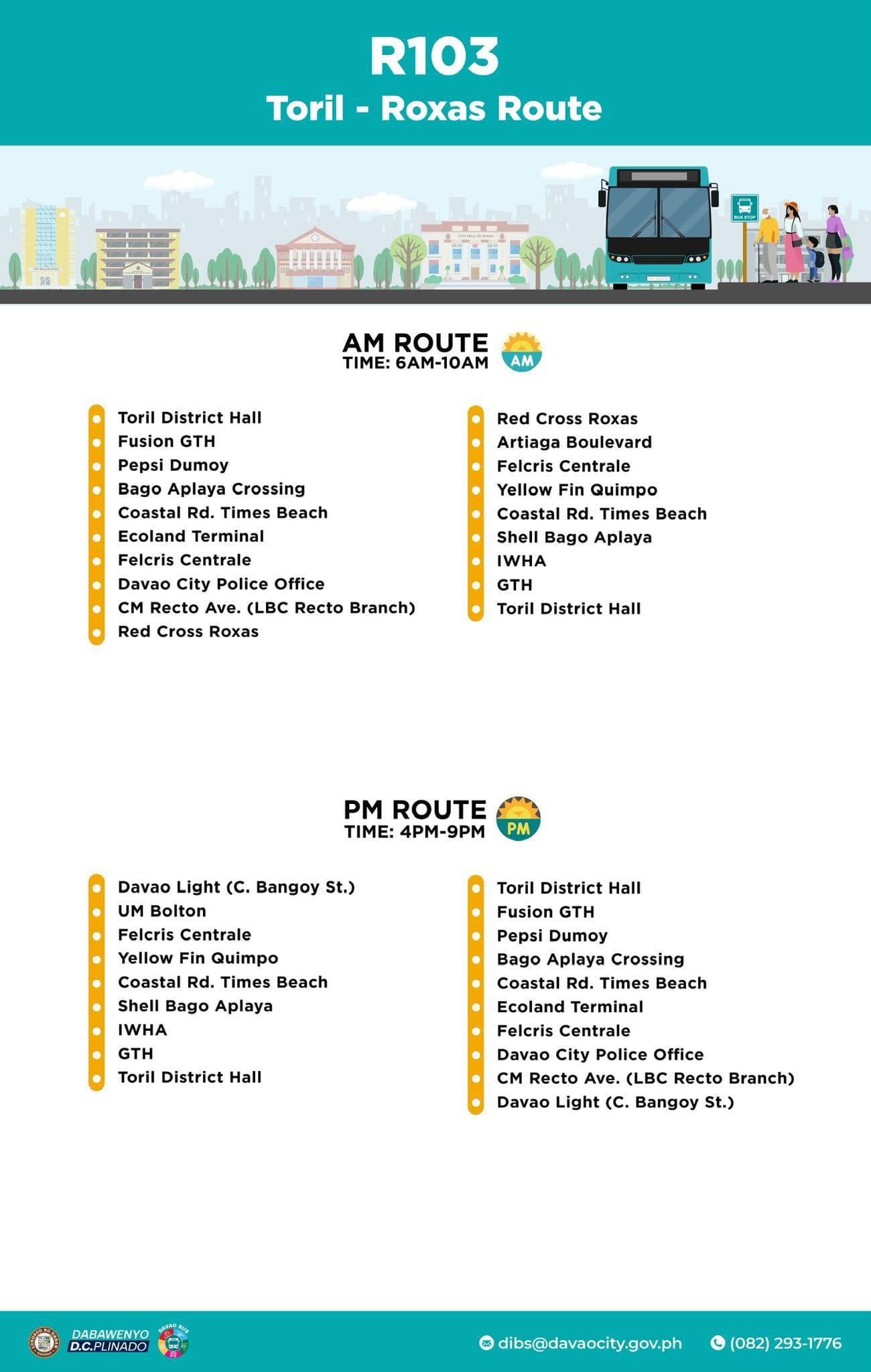 Toril - Roxas route map